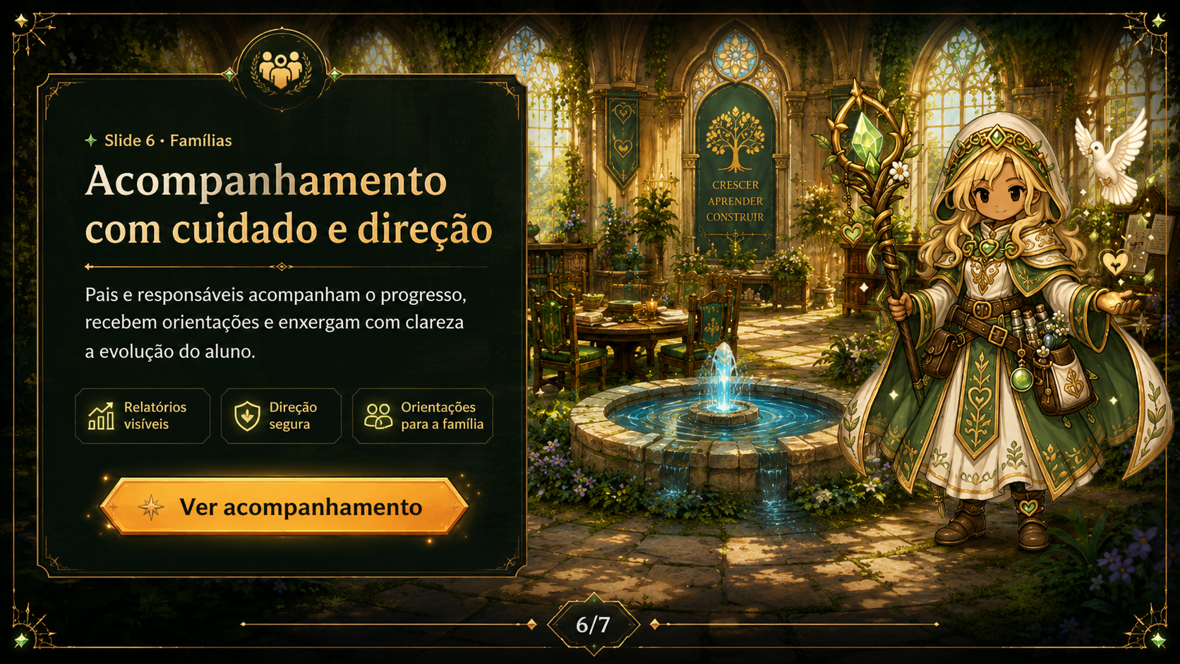 Slide Famílias e acompanhamento